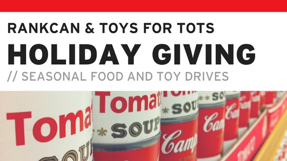 Graphic: Holiday Giving / Seasonal Food and Toy Drives